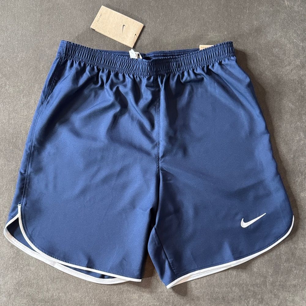 Men’s Nike Blue Laser Woven V Sport Shorts Slim Fit SMALL Dri-Fit DH8116-419 NWT